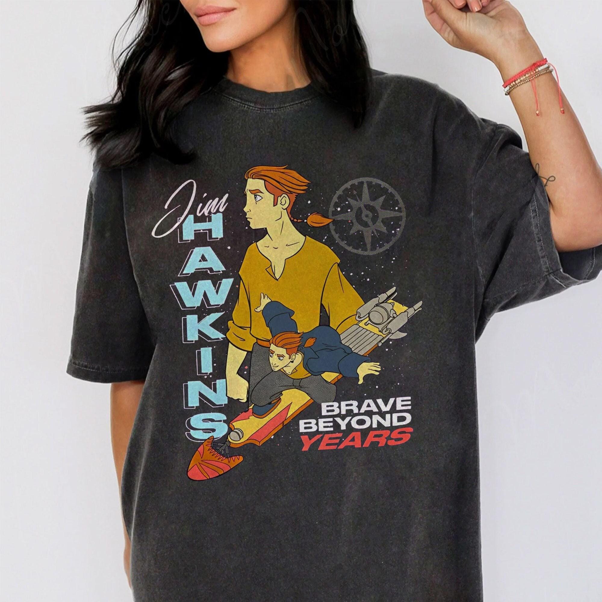 Retro Disney Treasure Planet Jim Hawkins Shirt, Brave Beyond Years T-shirt, Space Mountian, Walt Disney World, Disneyland Vacation Tee