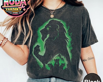 Retro Disney Scar Silhouette Shirt, The Lion King Tshirt, Disney Villains Tshirt, Magic Kingdom, Disney Halloween, Disneyland Trip shirt