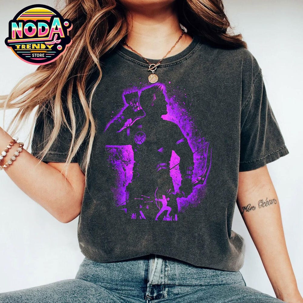 Vintage Marvel Avengers Hawkeye Silhouette Portrait Shirt, Avengers Campus T-Shirt, Marvel Comics, Marvel Family Matching, Infinity War Tee Trendteewear