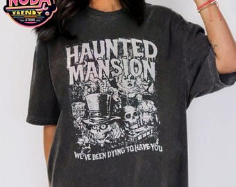 ヴィンテージのホーンテッドマンションTシャツ、ヒッチハイクの幽霊レオタTシャツ、ディズニーハロウィーン、ミッキーのそれほど怖くないパーティー、ディズニーランドバケーション