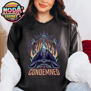 Retro Disney Villains Hercules Hades Cursed And Condemned Shirt, Walt Disney World T-shirt, Villains Group, The Magic Kingdom Tee image 1