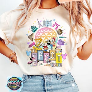 Epcot Center Mickey and Friends Artist Shirt, WDW Resort Family Holiday, Disney Epcot International Festival of the Arts 2025 Matching Tee