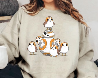Retro Star Wars Porg & BB-8 Shirt - Galaxy's Edge Tee