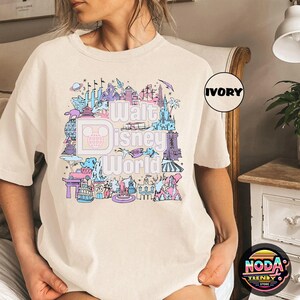 Retro Walt Disney World Comfort Colors Shirt, Disneyworld Family Shirts, Disneyworld Shirt, Epcot Center Shirt, Magic Kingdom Sweatshirt image 4