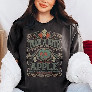 Vintage Snow White Evil Queen Disney Shirt, Snow White Take A Bite Shirt, Disney Villains T-shirt, Magic Kingdom, Disneyland Vacation Tee image 3