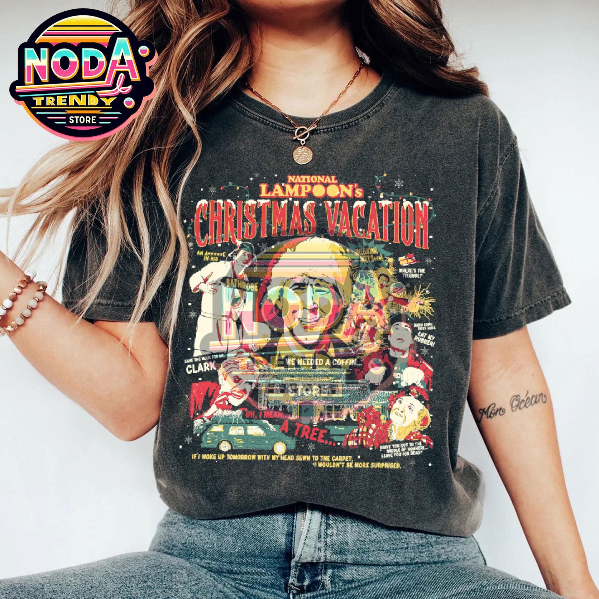 T-shirt De Noël Avec Citation Du Film "Christmas Vacation" (Clark Griswold) - Marque Silver Lake T-shirts - Neuf Avec étiquettes