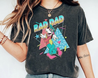 Retro 90S Disney Goofy Rad Dad Shirt, Funny Goofy Daddy T-shirt, Disney Father'S Day, Disnayland Vacation Tee Birthday Dad Gift