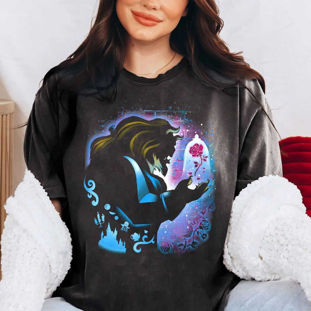 Retro Disney Beauty and the Beast Portrait Shirt, Disney the Beast - Main Image