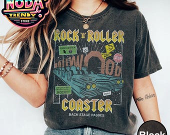 Camiseta retro de Rock and Roller Coaster: Viaje a Disneyland Hollywood Studios