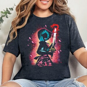 Chemise portrait rétro Disney Princesse Mulan, T-shirt Walt Disney World, Le royaume magique, groupe de princesses, T-shirt anniversaire Disney pour filles image 4
