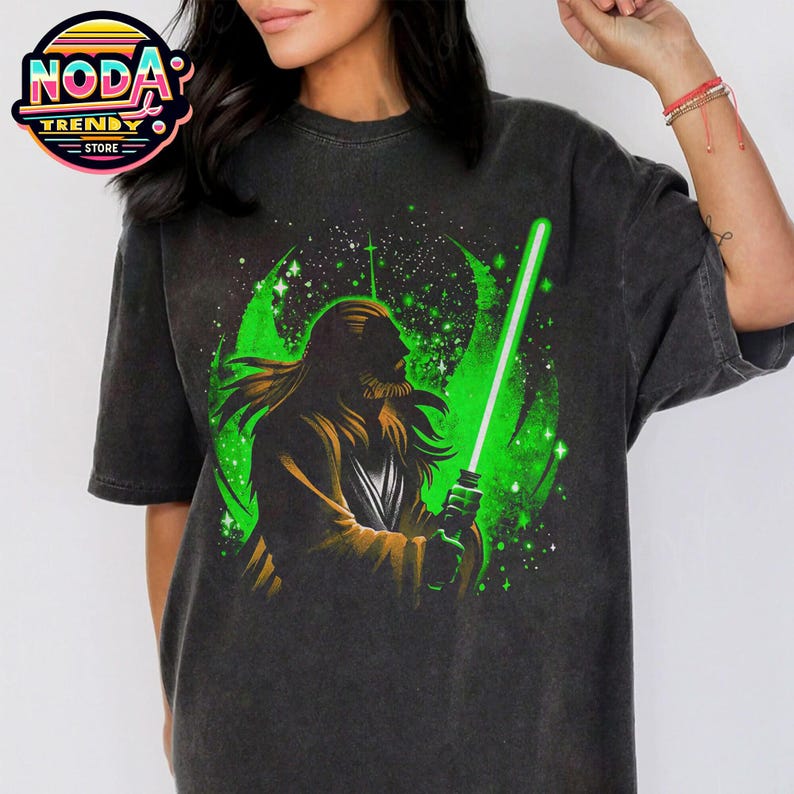 Camiseta con silueta de Qui-Gon Jinn: camiseta retro de Star Wars Galaxy's Edge imagen 4