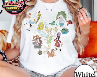 Retro Disney Prinsessan Tingeling Mickey Ears T-shirt, Disney Peter Pan T-shirt, Magic Kingdom T-shirt, Wdw Disneyland Tjejresa, Födelsedagsprinsessa