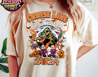 Halloween On The High Seas Mickey New Costume 2024 Shirt, Disney Cruise Line Family Tshirt, Disney Halloween Cruise, Mickey'S Not So Scary