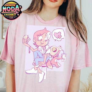 Camiseta retro de Disney The Owl House: Luz Noceda y King, camiseta de The Owl House Hexside, Walt Disney World, Reino Mágico, vacaciones en Disneyland