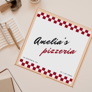 Italian Pizza Box Labels - Pizza Theme - Italian Birthday Favors - Pizza Party Birthday - Italian Theme Party - Pizza Box Labels -Chef Party