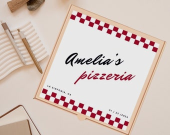 Italian Pizza Box Labels - Pizza Theme - Italian Birthday Favors - Pizza Party Birthday - Italian Theme Party - Pizza Box Labels -Chef Party