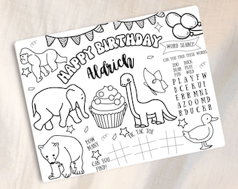 Wild Safari Animals Coloring Pages Printable, Safari Coloring Pages, Safari Game Activity, Safari Party, Jungle, Zoo, Party Game PDF DIGITAL