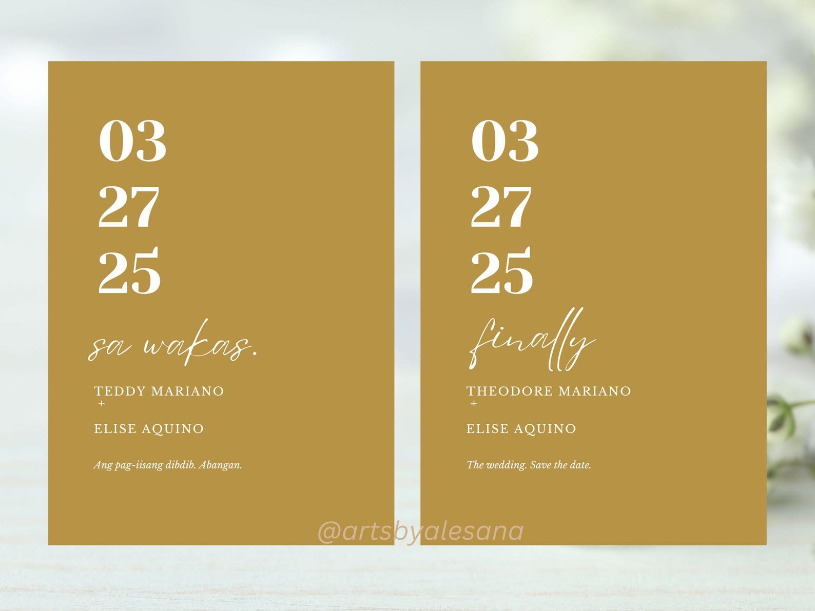 Tagalog Filipiniana Arch Wedding Invitation Template Filipino Arch ...