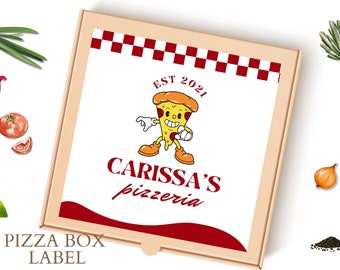 Pizza Box Custom Printable White Pizza Party Decoration Pizza Chef Birthday Italian Party Decor Chef Party Decor Personalized Template