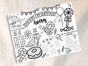 Candyland Printable/downloadable Bingo Game Candy Themed Sugar-inspired ...