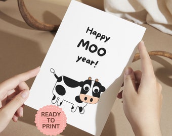 印刷可能な新年カード、面白い新年のニューアメリカカード、ハッピー
