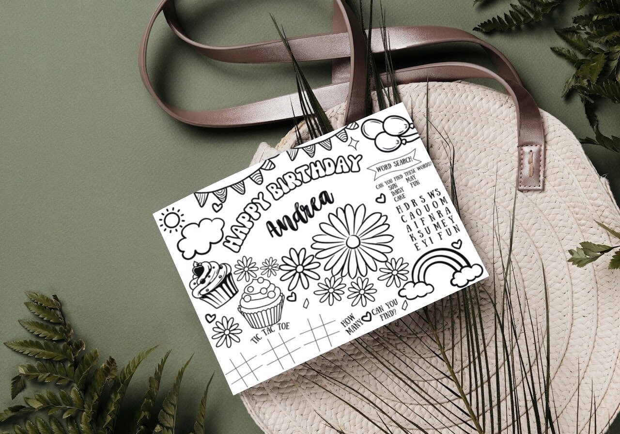 Daisy Birthday Colouring Pages, First Birthday, Colouring Activity ...