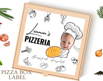 Pizza Box Custom Printable Aesthetic Pizza Party Decoration Pizza Chef Birthday Italian Party Decor Chef Party Decor Personalized Template