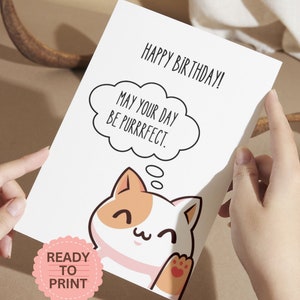 Lustige Geburtstagskarte | Katzen Mem | Liebe & Zuneigung | Herzlichen Glückwunsch zum Geburtstag! | Nettes Geburtstagsgeschenk für Freundin, Freund, Mann, Frau, Sie, Ihn