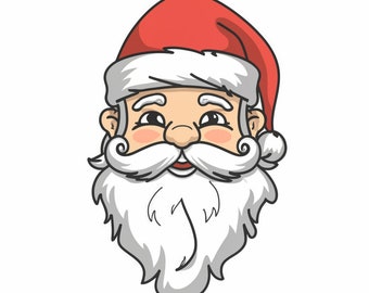 Santa svg, 50+ Designs, png,old school father christmas, Santa Face svg, Christmas svg, Santa Claus svg, Santa Head svg, Funny Santa svg