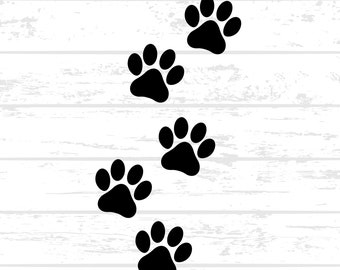 Dog Paw Prints Svg, Dog Svg, Paw SVG, Animal Paw Svg, Animal Svg, Dog Paw Print, Paw Print,Animal Print, Cut Files for Cricut,Commercial Use