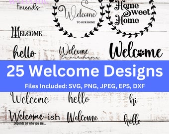 Welcome Sign Svg, Welcome Svg Bundle, Farmhouse Sign Svg, Porch Sign Svg, Home Sweet Home Svg, Funny signs svg, Cut File For Cricut, Dxf Png