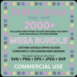 Whole Shop Bundle Svg, Mega Svg Bundle, Entire Shop Svg Bundle, T-shirt Designs Svg, Commercial Use SVG Files for Cricut, Instant Download