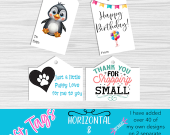 Bearbeitbare Tags Sofortiger Download, Kalligraphie, Benutzerdefinierter Tag, Geschenkanhänger, anpassbare Geschenkanhänger, bearbeitbare Geschenkanhänger, Canva Geschenkanhänger, Tag Vorlage