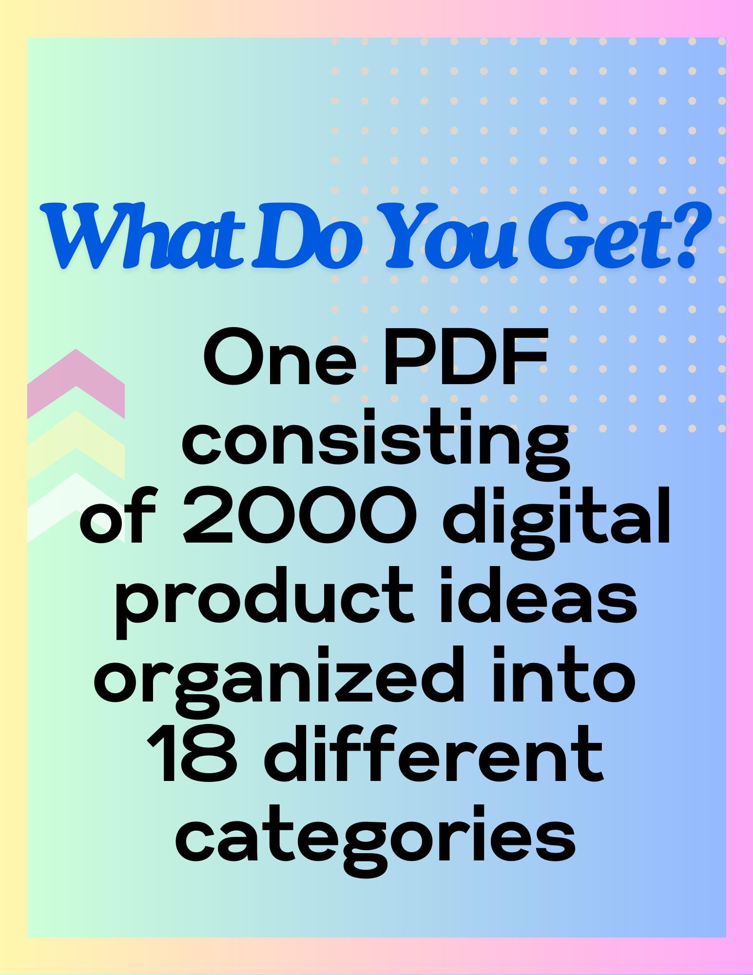2024 Digital Products Ideas 2000 Digital Product Ideas to Sell on Etsy ...