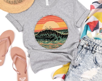 Retro Beach Sunset Bundle Png Sublimation Design, Summer Palm Png, Sunset Background Png,Summer Background Png, Summer Png,Commercial Use