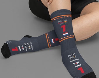 Max Verstappen Red Bull Formula One Racing Socks - F1