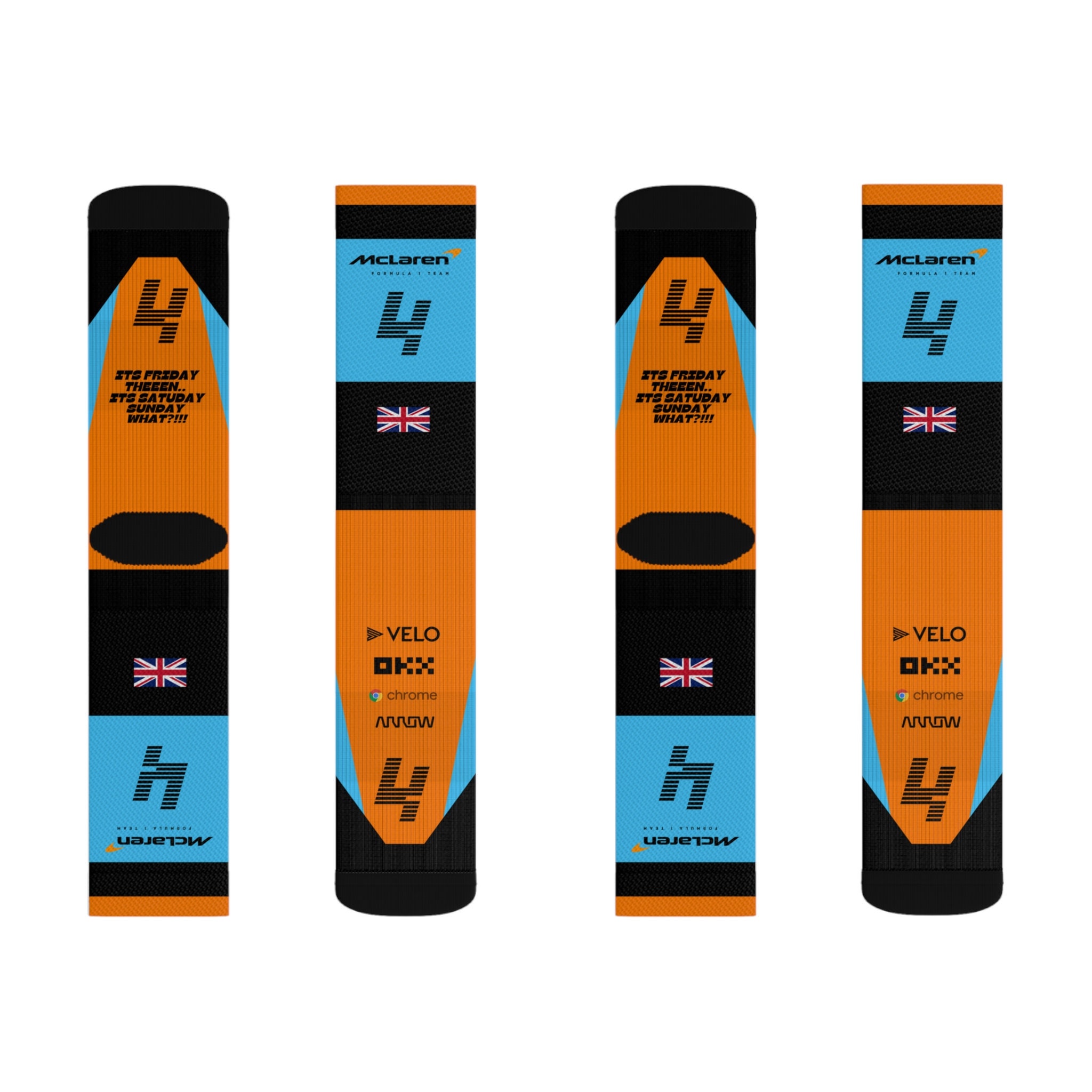 F1 Racing Socks Lando Norris Mclaren Formula One Racing Socks - F1 - Etsy