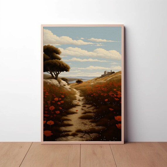 Enchanted Pathway: A Journey Through Nature’s Beauty - Digital Painting