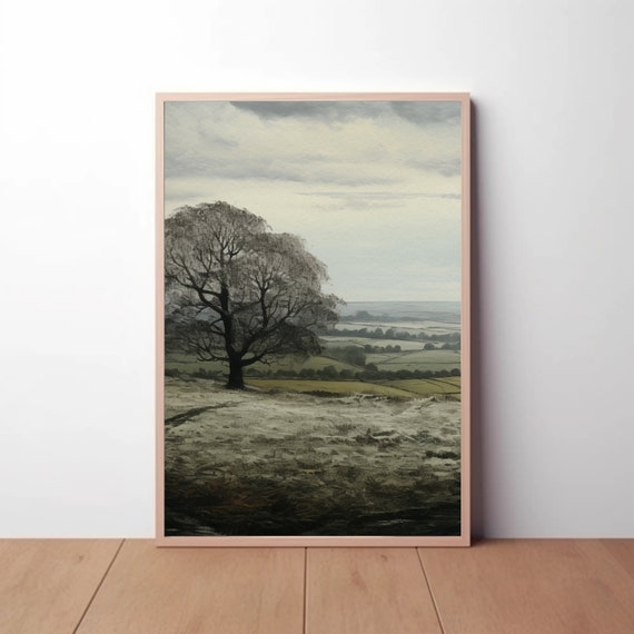 Whispering Meadows - A Tranquil Landscape Digital Art