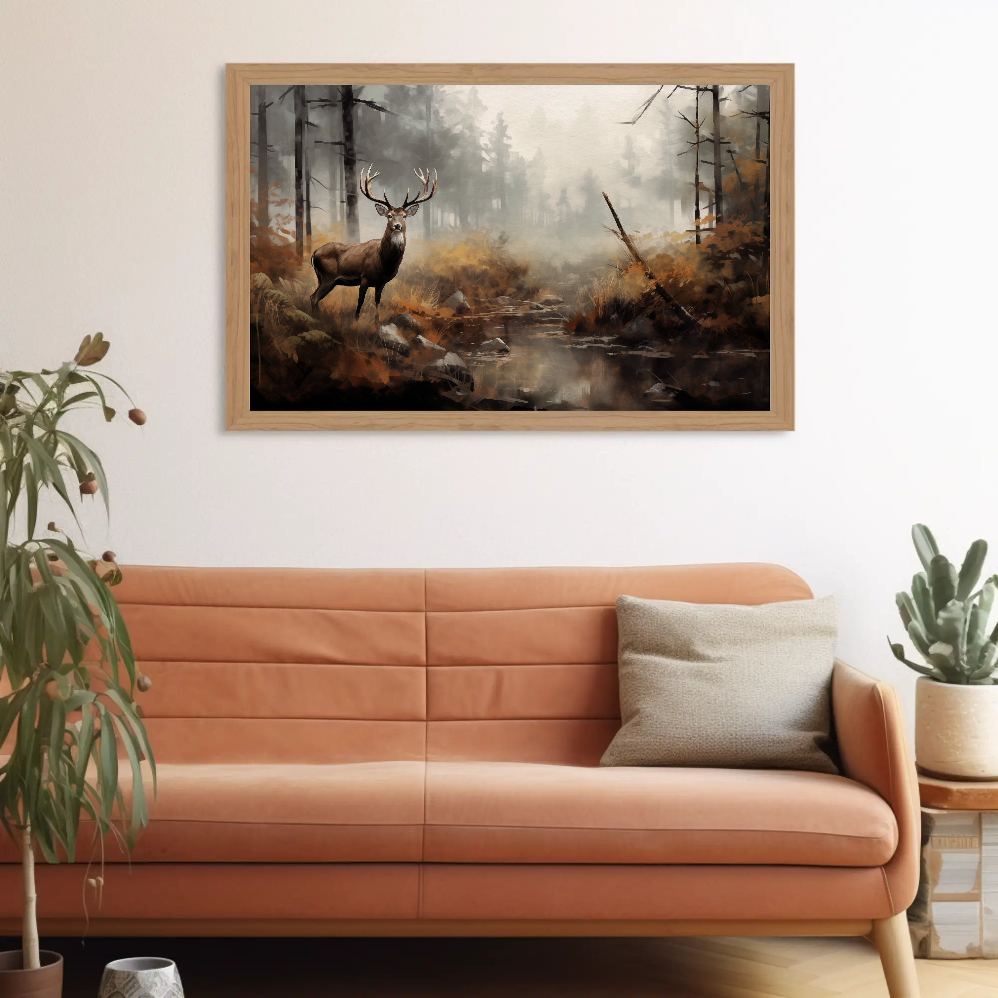 Deer in the Forest Landscape Digital Download Samsung Frame TV Art ...