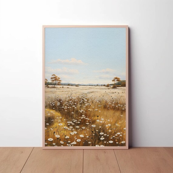 Golden Harvest Horizon: Digital Painting