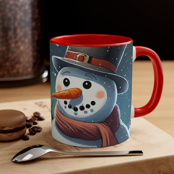 Snowman Coffee Mug 11oz, Seasonal Decor, Holiday Gifts