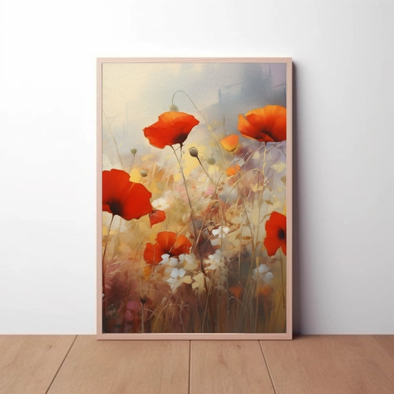 Whispering Poppies: Digital Art