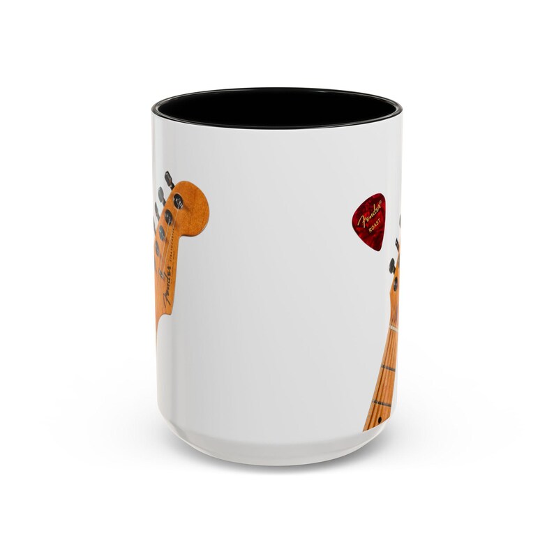 Vintage Stratocaster guitar coffee mug for hard to buy for man for blues musician collectible guitar mugs last minute gift for cool dad image 13