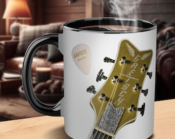 best Gretsch guitar coffee mug best gift for guitar lovers best gift for guitar teacher Gretsch guitar owner country singer country guitar