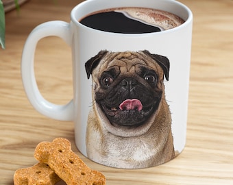 gift for dog lovers, gift for dog groomers, mugs for gifts, coffee mug for pet lovers, pug mug, adorable coffee mugs, gifts for dog walkers