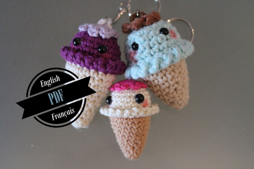 Ice Cream Cone Amigurumi Crochet Pattern Etsy
