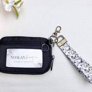 Keychain Wallet with Wristlet – Cardholder & ID Holder with Wristlet Strap, Stylish Card Case Wallet for Easy Access, Gifts for Her