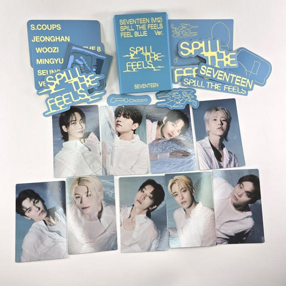 SEVENTEEN [official] Feel Blue Photocard Set - Etsy