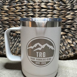 15oz Insulated Coffee Mug TRG Logo with Slider Lid